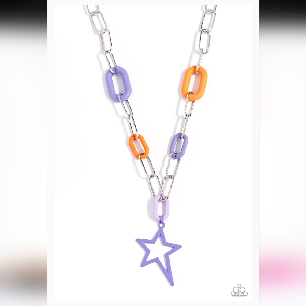Stargazing Show - Purple Necklace - Fashion Jewerly Paparazzi